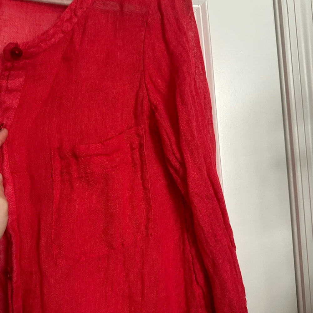 Bundle Of 3 Eileen Fisher Linen Button Down Tunic… - image 6